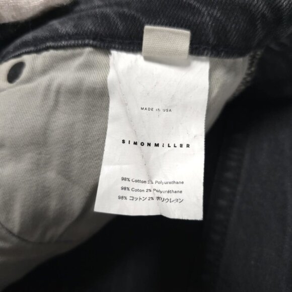 NWT SIMON MILLER W009 GASPER Jeans Garment Dye Slim Boot USA Made 🇺🇸 Size 27 - Picture 15 of 15